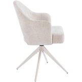 Eetkamerstoel Fuento Renegade Natural 01 - beige - draai - Pocketvering