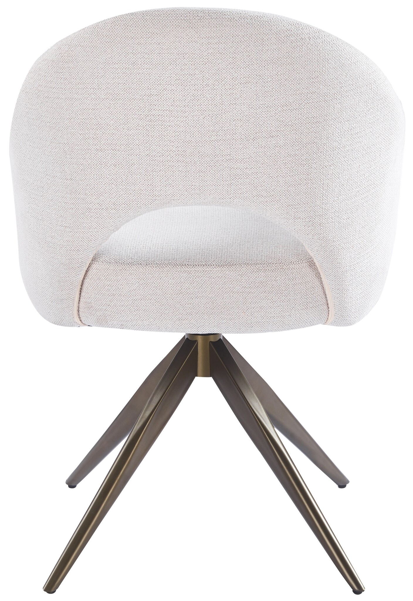 Eetkamerstoel Fuento Sneak Linnen 110 - bruin - draai - Pocketvering