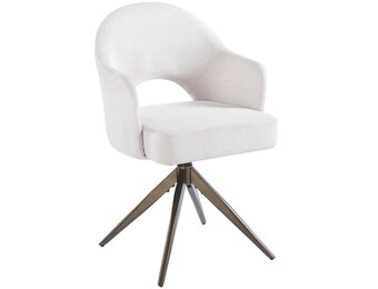 Eetkamerstoel Fuento Sneak Linnen 110 - bruin - draai - Pocketvering