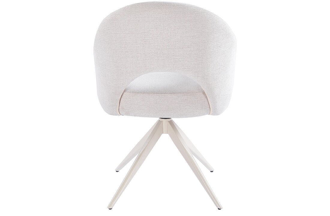 Eetkamerstoel Fuento Sneak Linnen 110 - beige - draai - Pocketvering