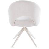 Eetkamerstoel Fuento Sneak Linnen 110 - beige - draai - Pocketvering