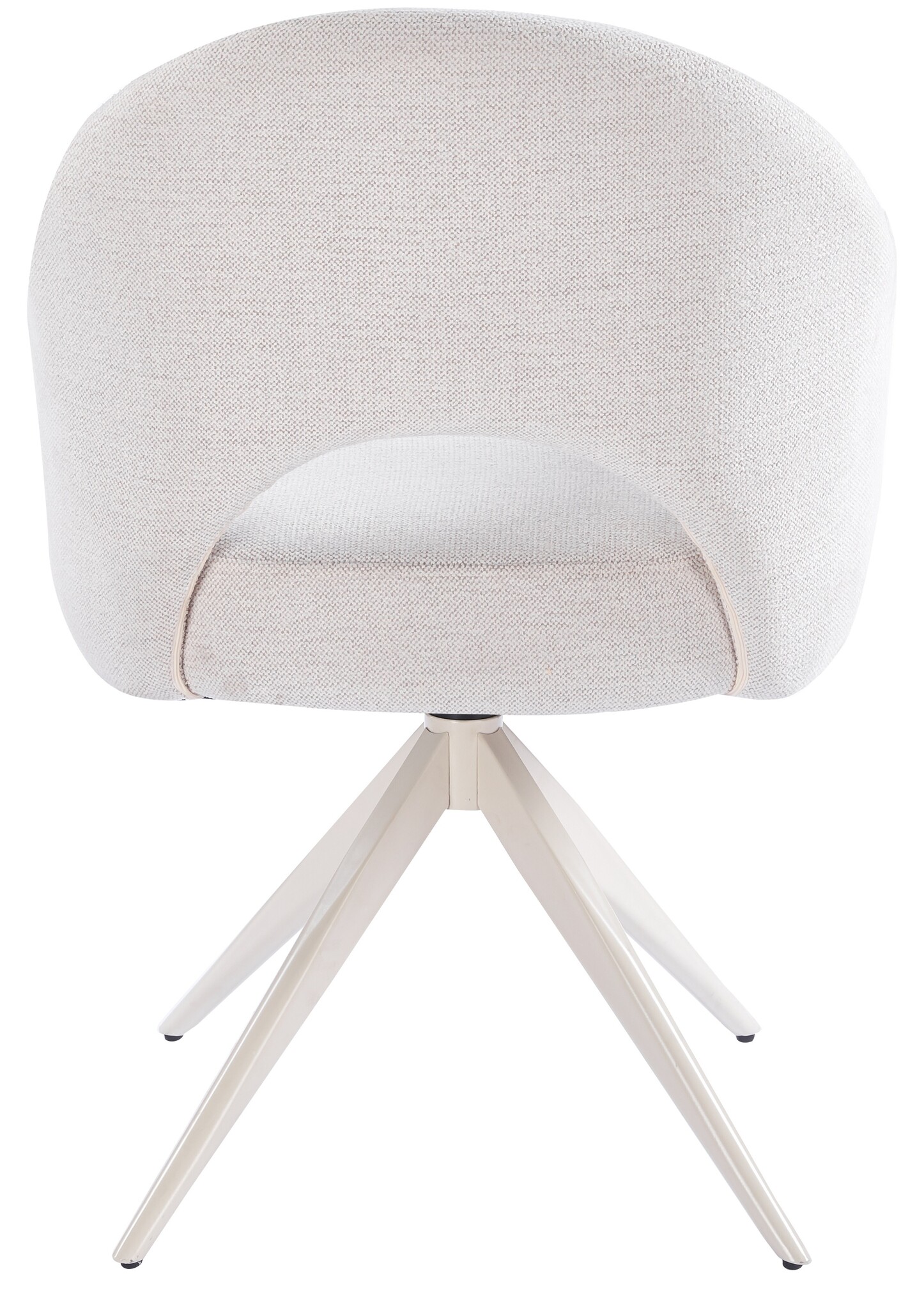 Eetkamerstoel Fuento Sneak Linnen 110 - beige - draai - Pocketvering