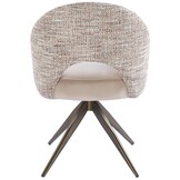 Eetkamerstoel Fuento Velvet/Be Trendy - bruin - draai - Pocketvering