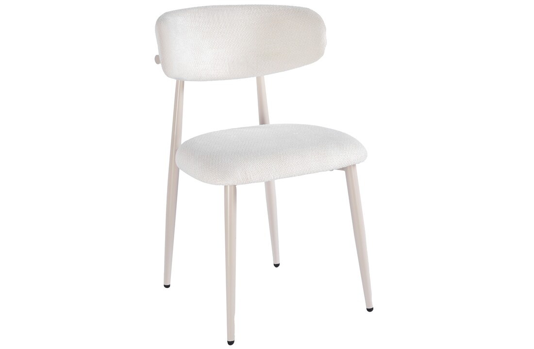 Eetkamerstoel Sofia - Licht Beige - Beige - Japandi