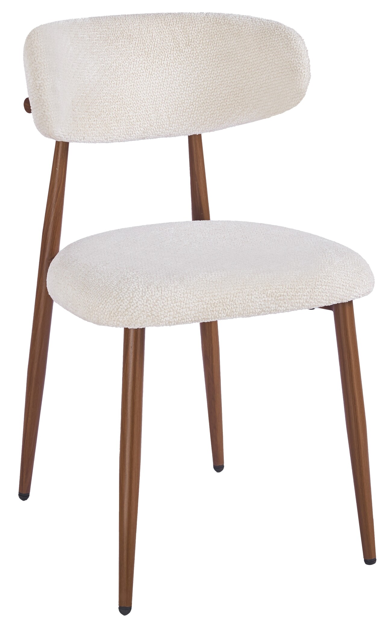 Eetkamerstoel Sofia - Warm Beige - Walnoot