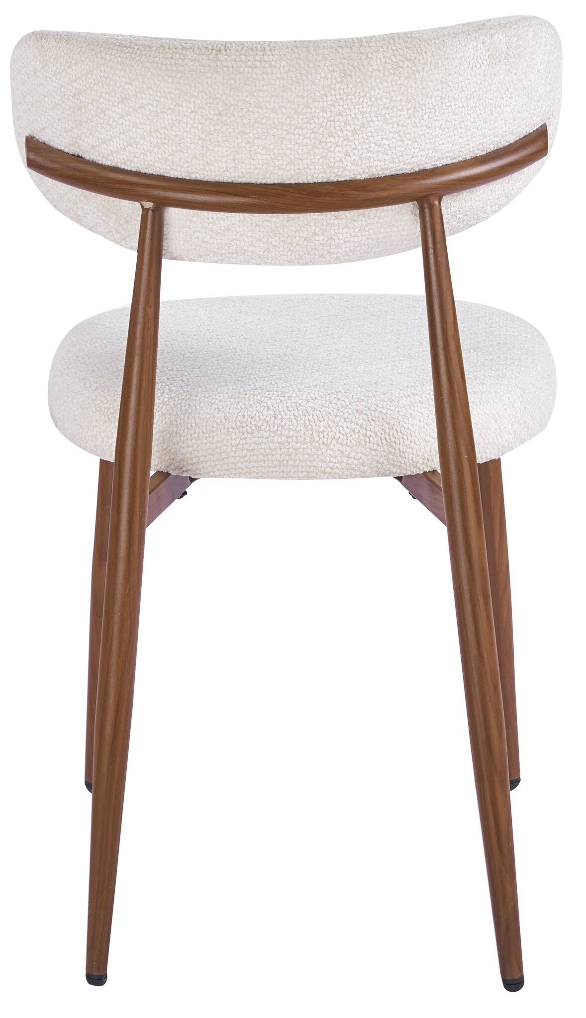 Eetkamerstoel Sofia - Warm Beige - Walnoot