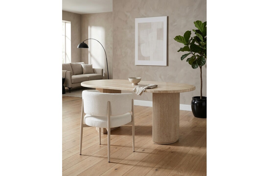 Eetkamerstoel Sorano - Warm Beige - Japandi