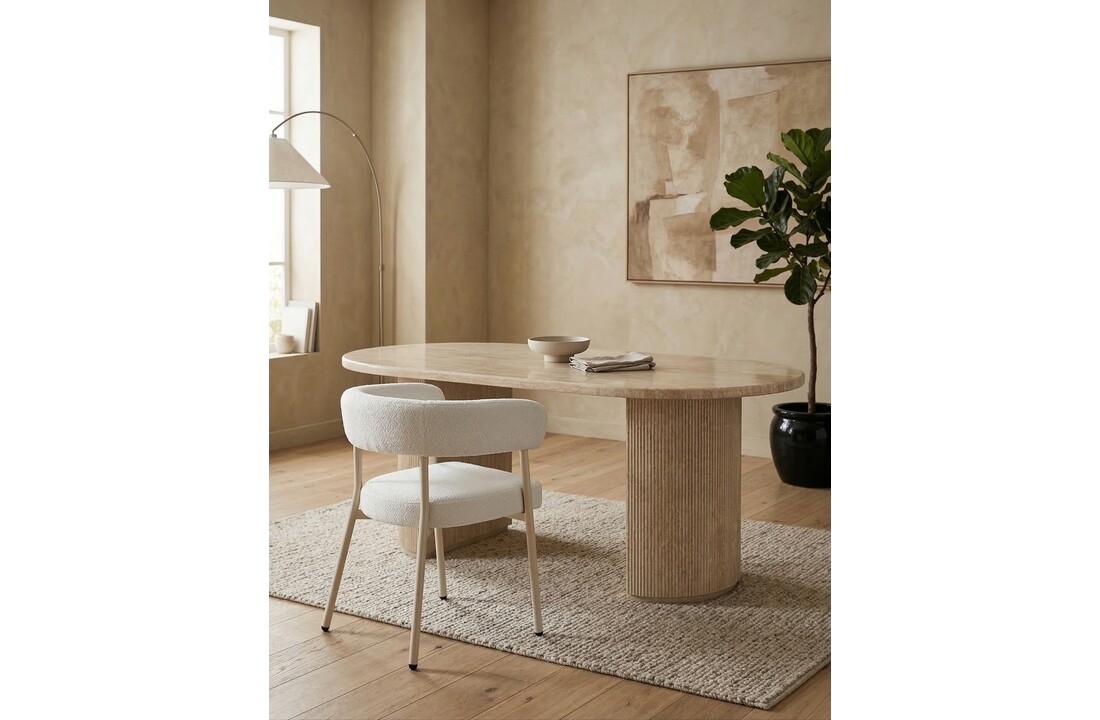 Eetkamerstoel Utano - Licht Beige