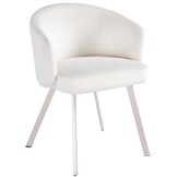 Eetkamerstoel Yuka - Licht Beige - Japandi