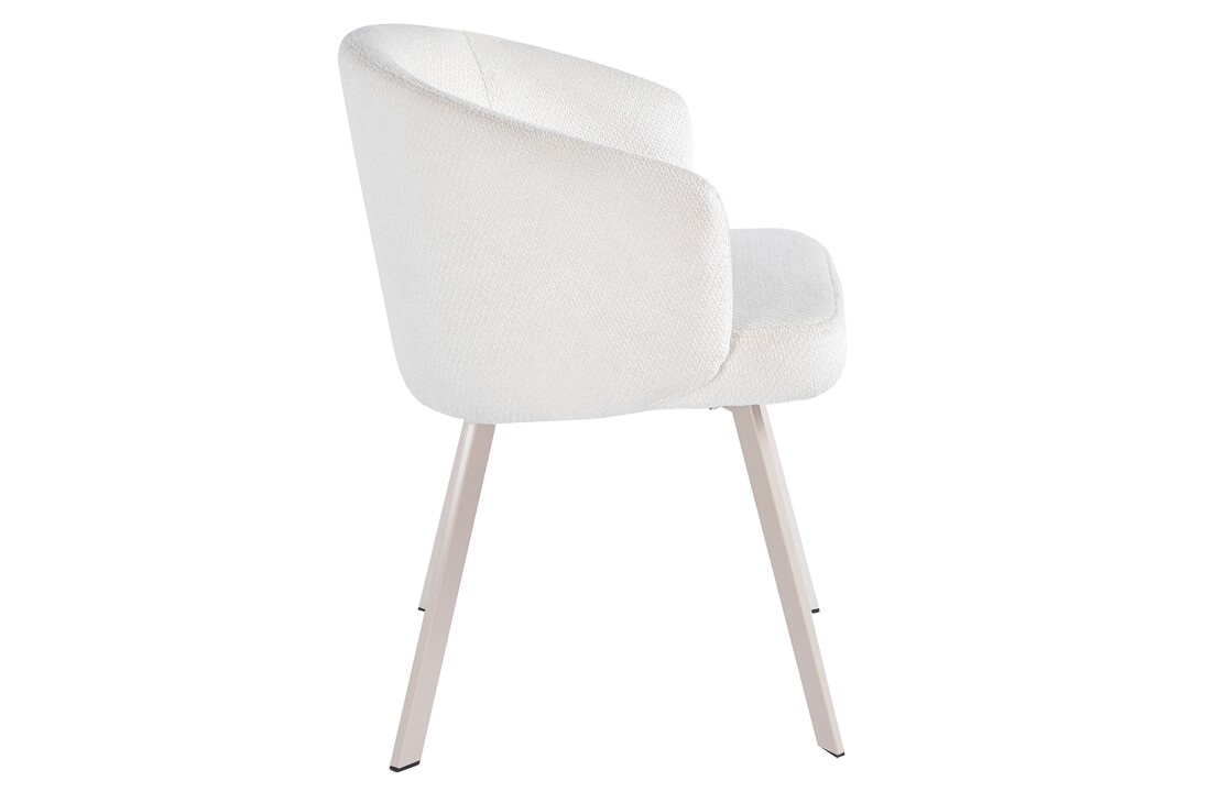 Eetkamerstoel Yuka - Licht Beige - Japandi