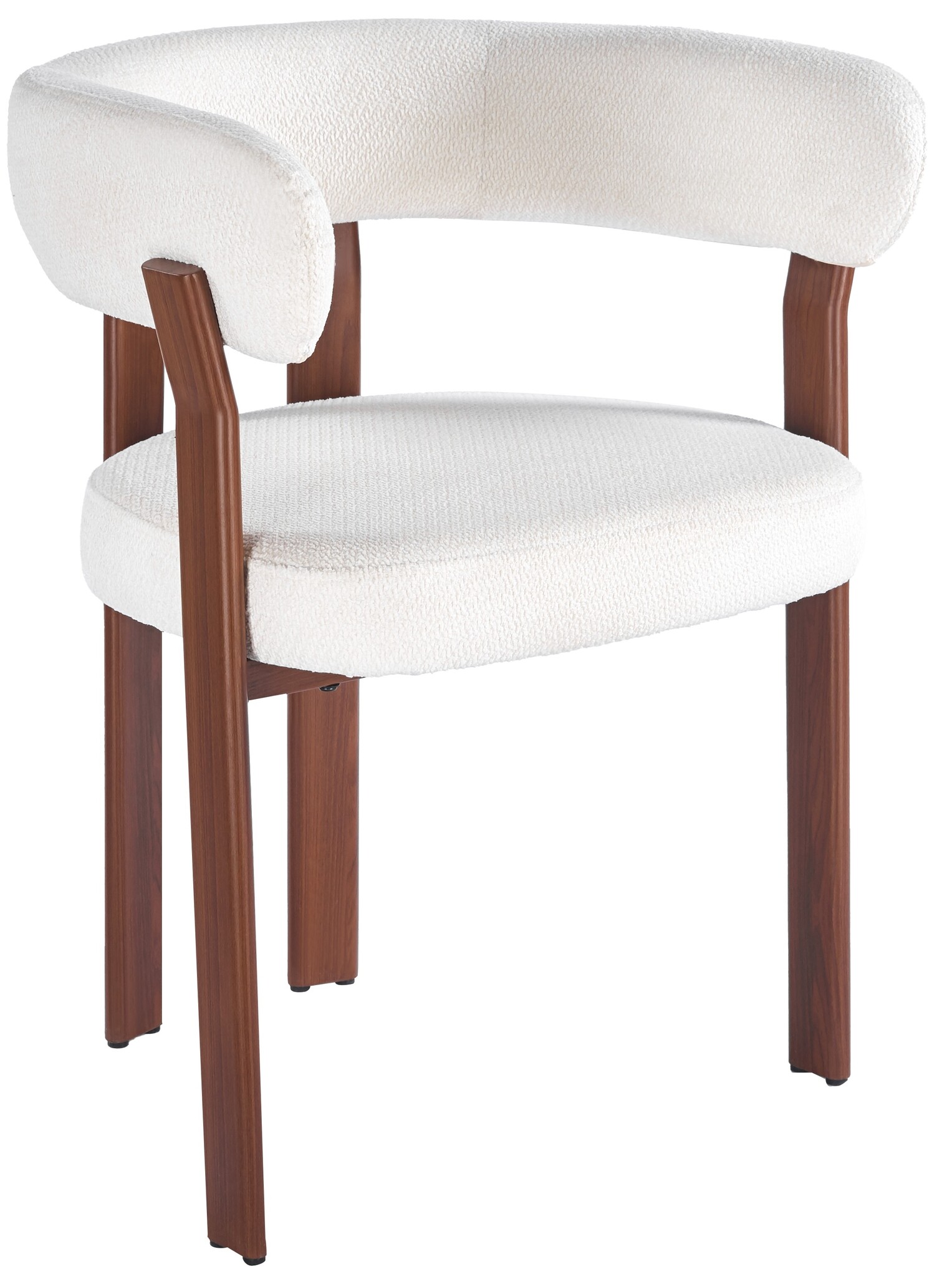 Eetkamerstoel Kohaku - Licht Beige - Walnoot - Japandi