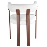 Eetkamerstoel Kohaku - Licht Beige - Walnoot - Japandi