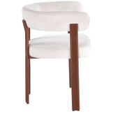 Eetkamerstoel Kohaku - Warm Beige - Walnoot - Japandi