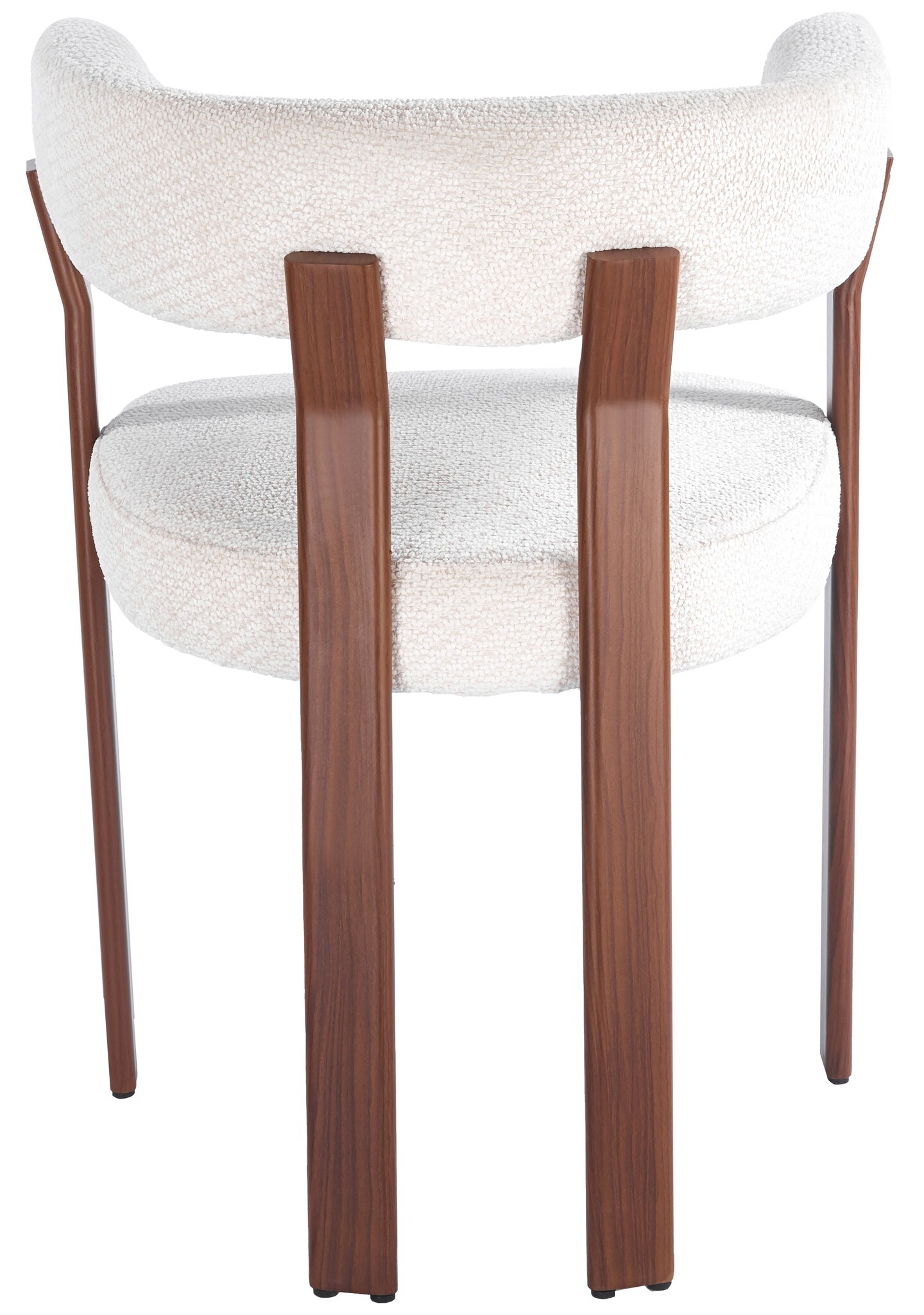 Eetkamerstoel Kohaku - Warm Beige - Walnoot - Japandi