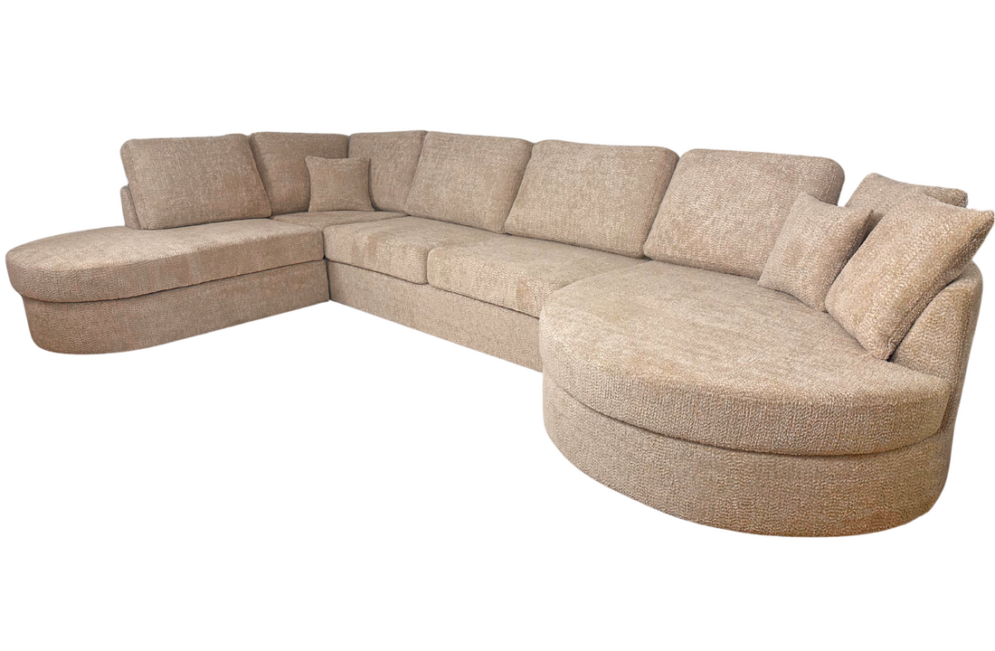 Hoekbank Moon | Bruin