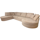 Hoekbank Moon | Bruin