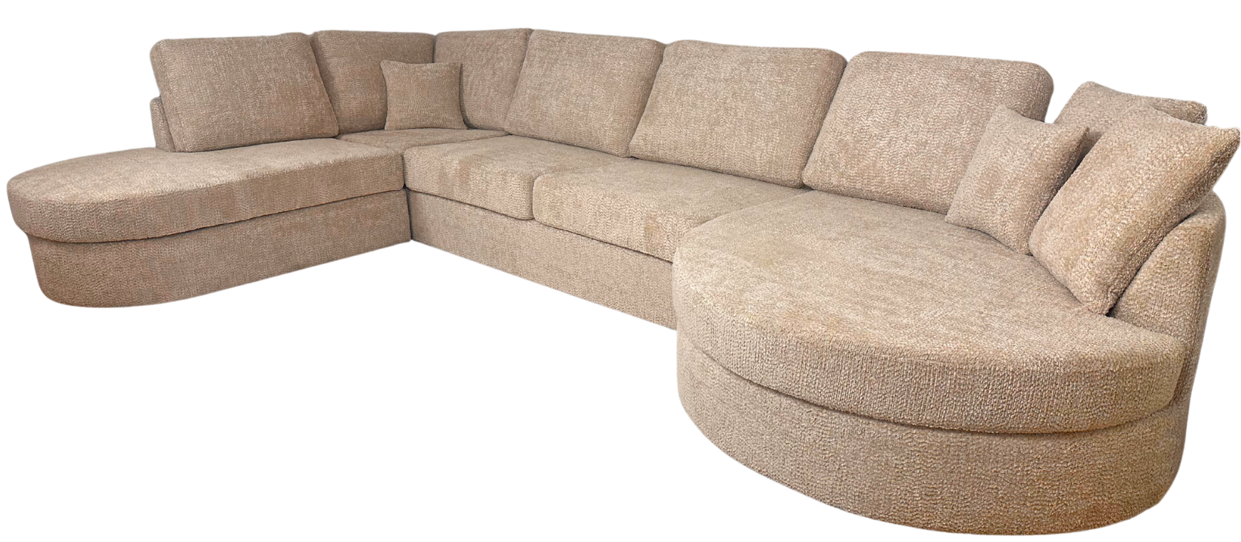 Hoekbank Moon | Bruin