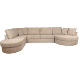 Hoekbank Moon | Bruin