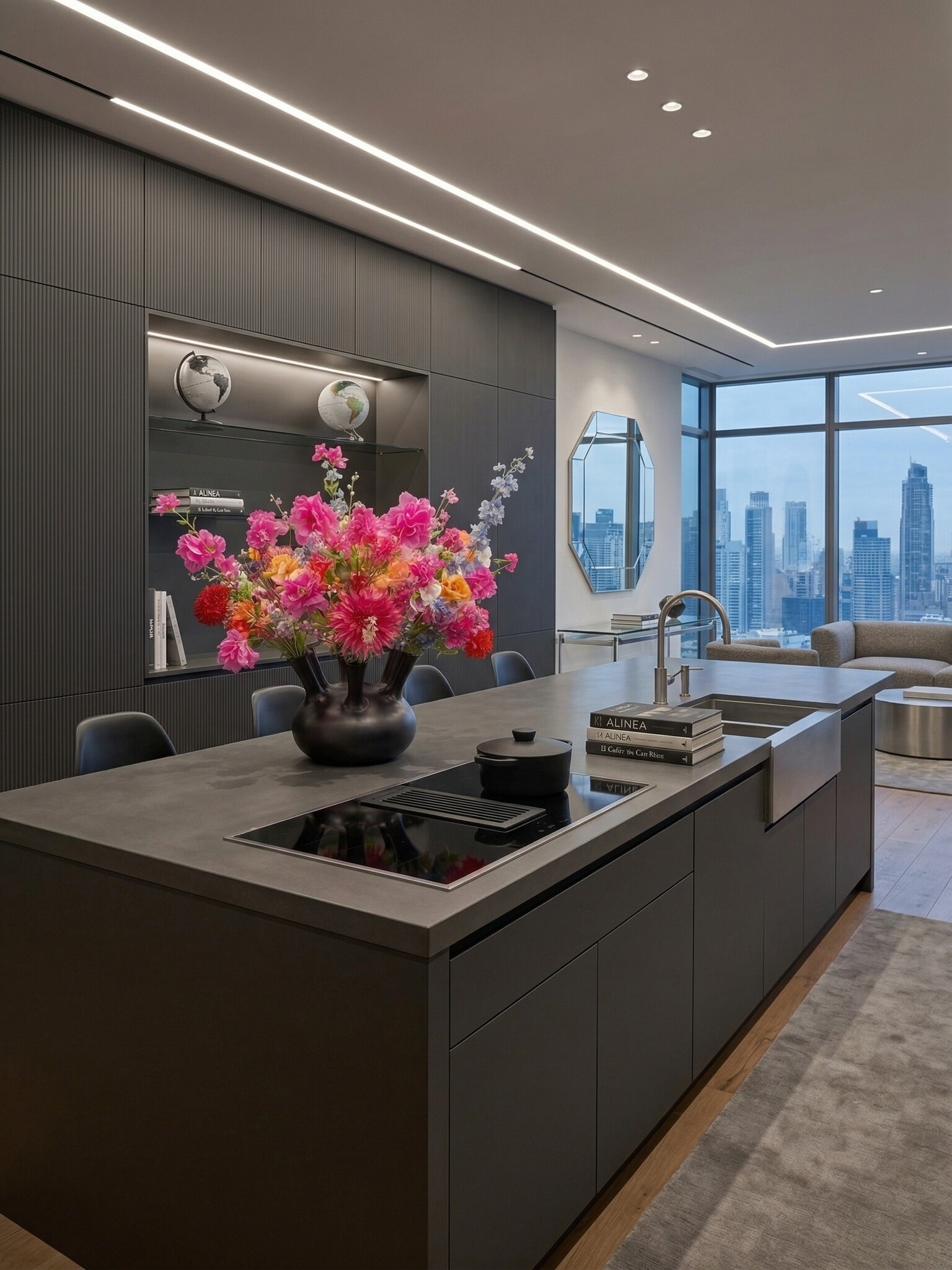 Zijden boeket | Fiesta Bloom  - 35 stelen