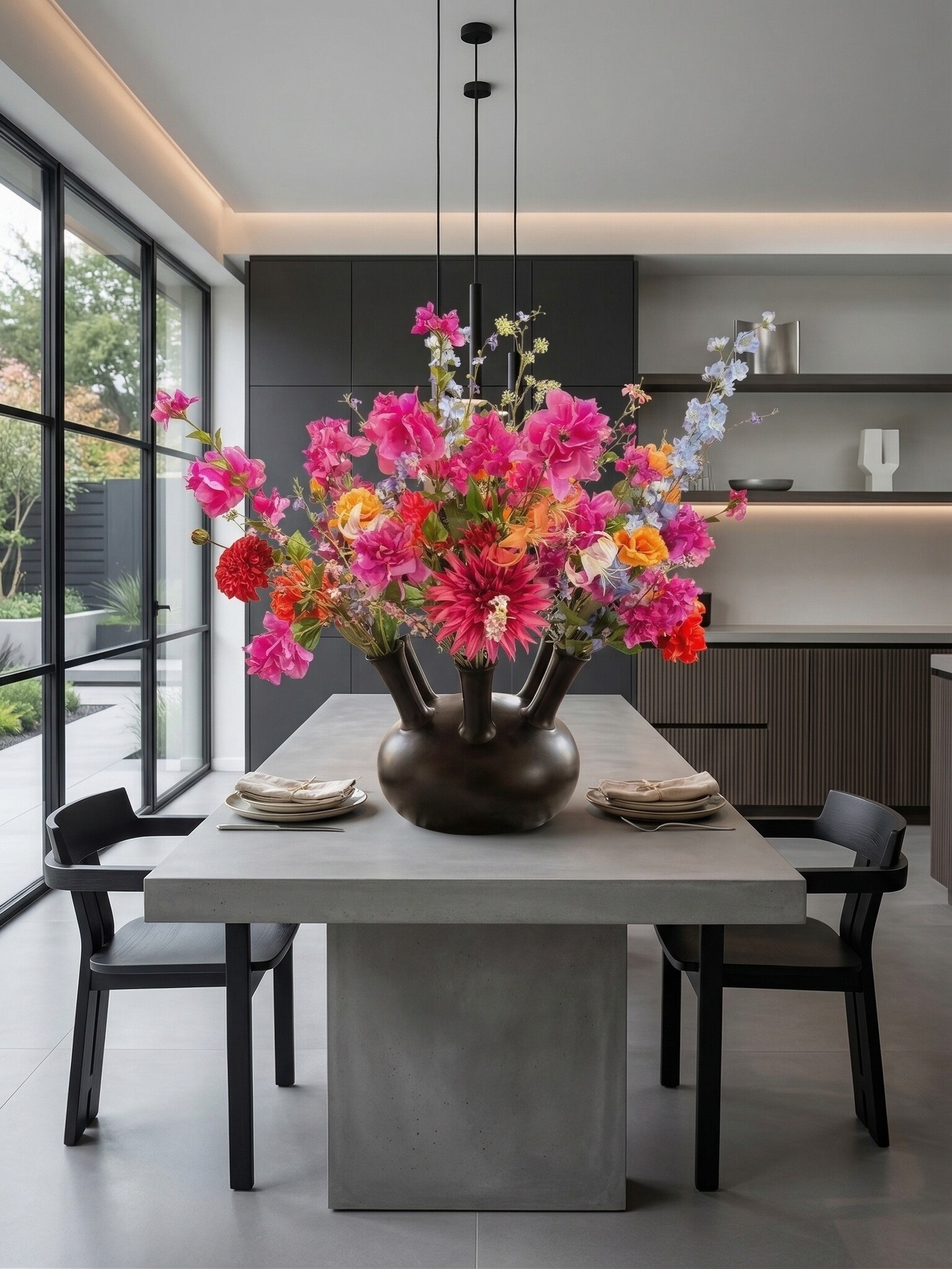 Zijden boeket | Fiesta Bloom  - 35 stelen