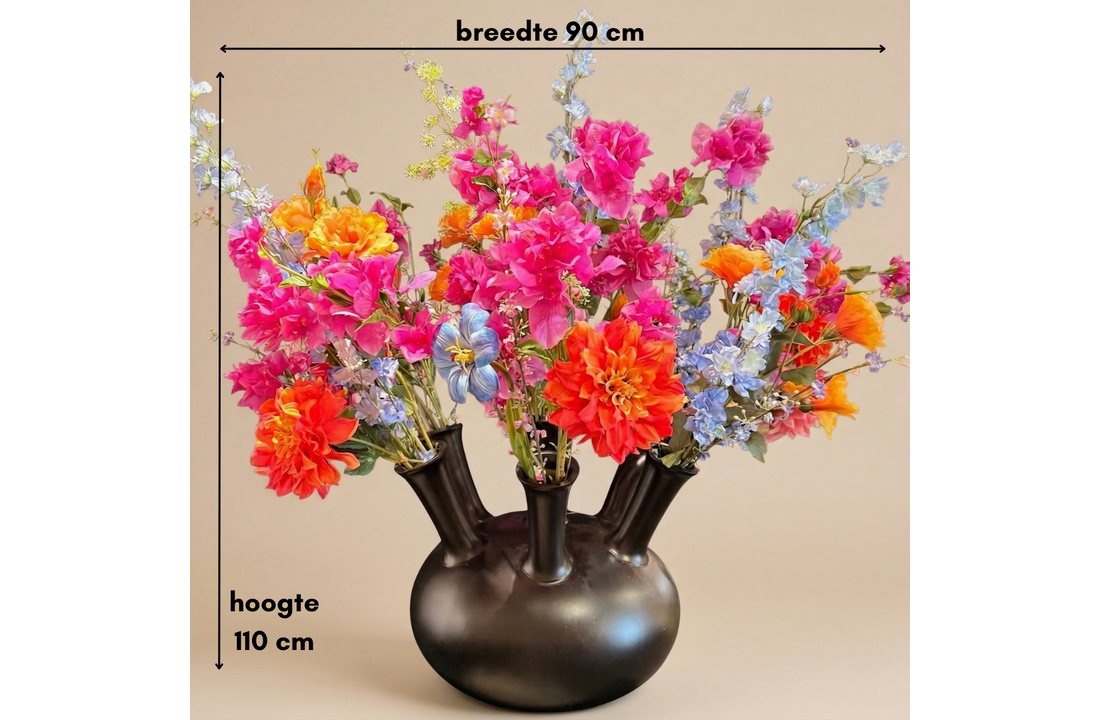 Zijden boeket | Fiesta Bloom  - 35 stelen