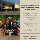 Zijden boeket | White Nature klein  - 12 stelen