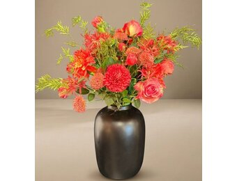 Zijden boeket | Coral Sunset