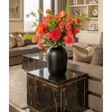 Zijden boeket | Coral Sunset  - 17 stelen