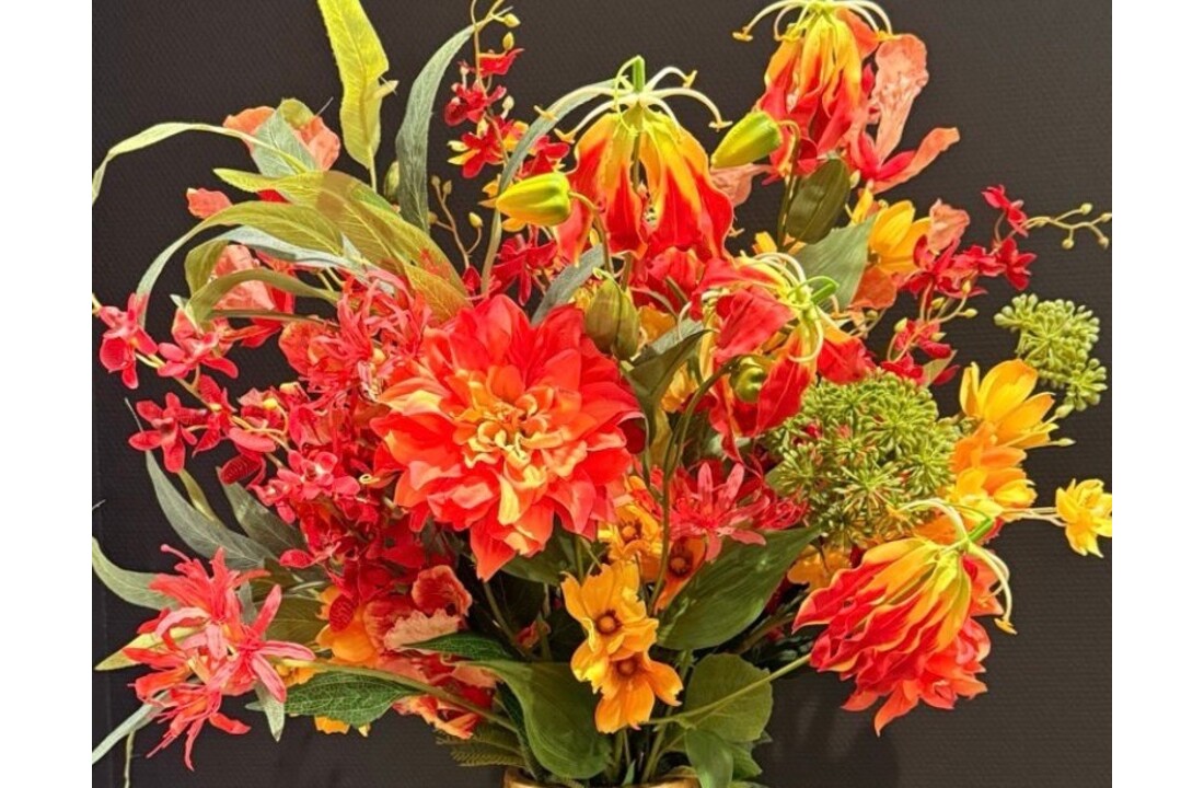 Zijden boeket | Sunset Glow  - 16 stelen