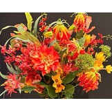 Zijden boeket | Sunset Glow  - 16 stelen