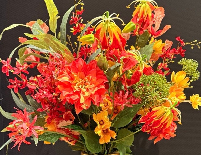 Zijden boeket | Sunset Glow  - 16 stelen