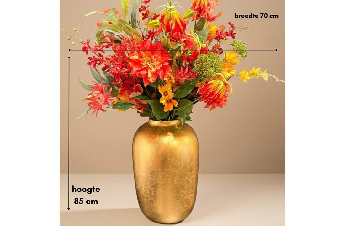 Zijden boeket | Sunset Glow  - 16 stelen