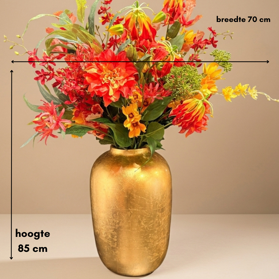 Zijden boeket | Sunset Glow  - 16 stelen