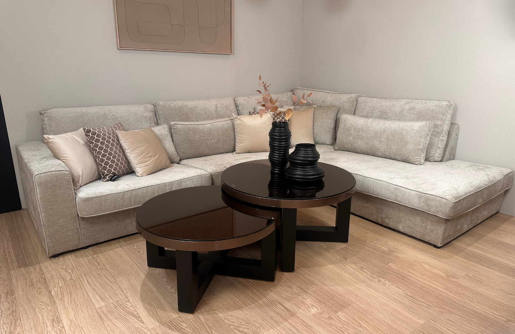 Hoekbank Rio | Licht taupe