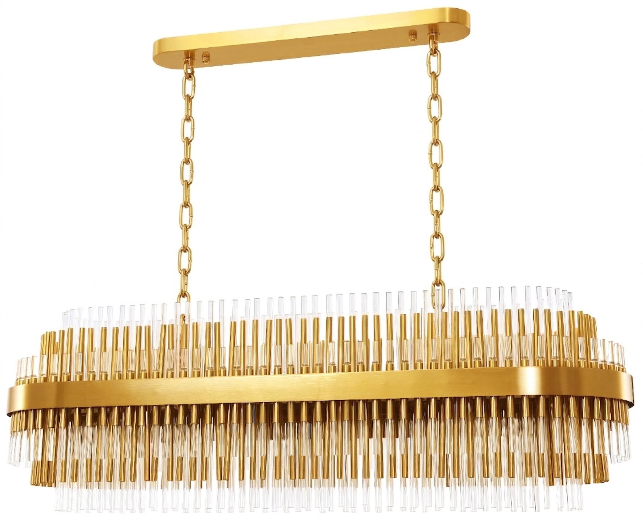 Hanglamp Lumina Grandeur  - Ovaal | goud - 100  cm