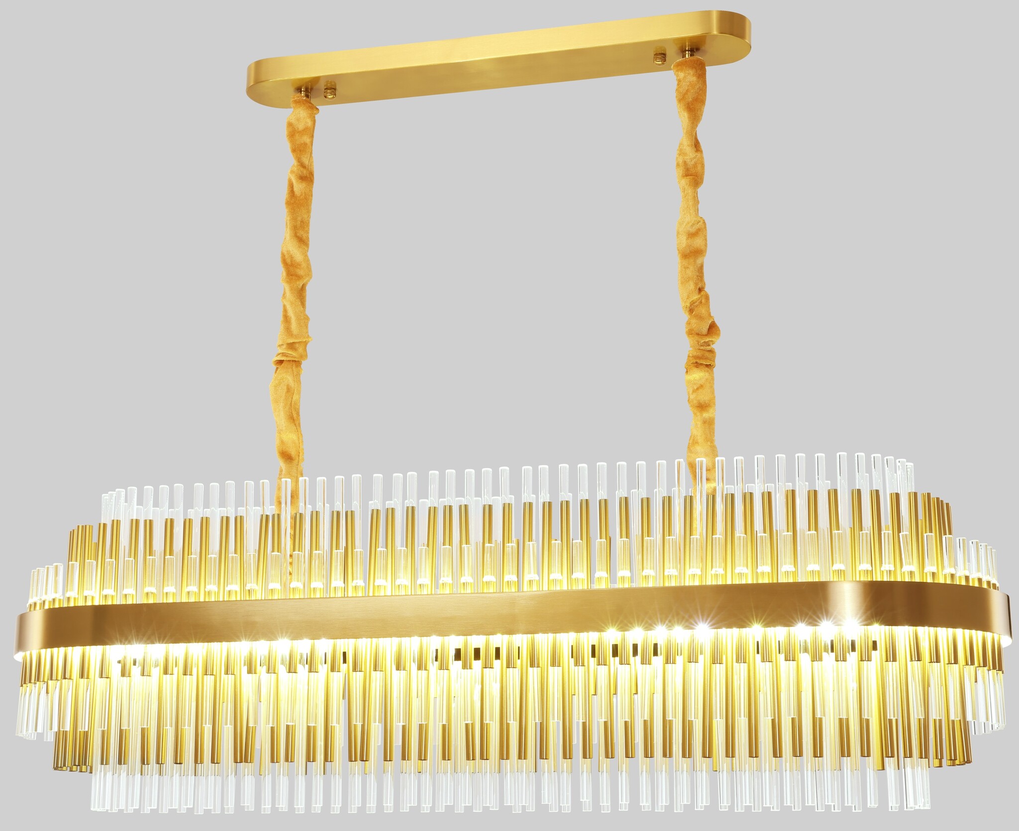 Hanglamp Lumina Grandeur  - Ovaal | goud - 100  cm