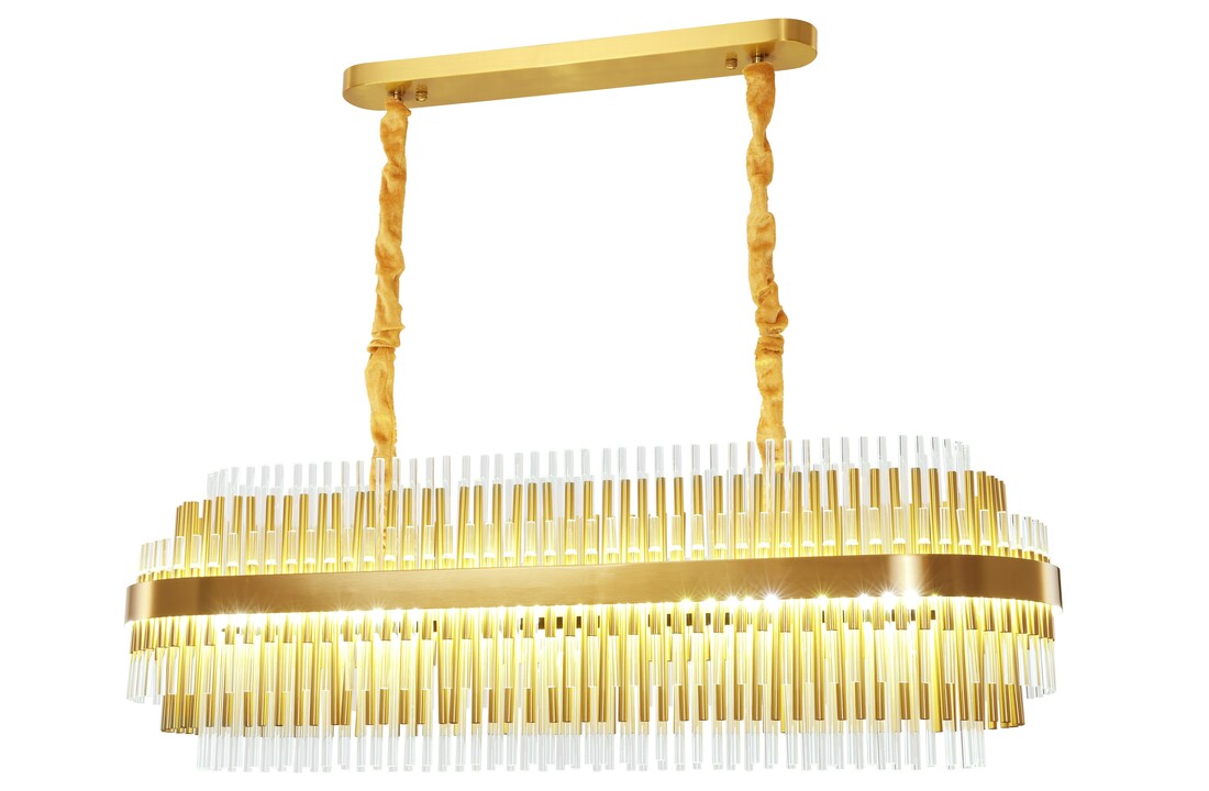 Hanglamp Lumina Grandeur  - Ovaal | goud - 100  cm