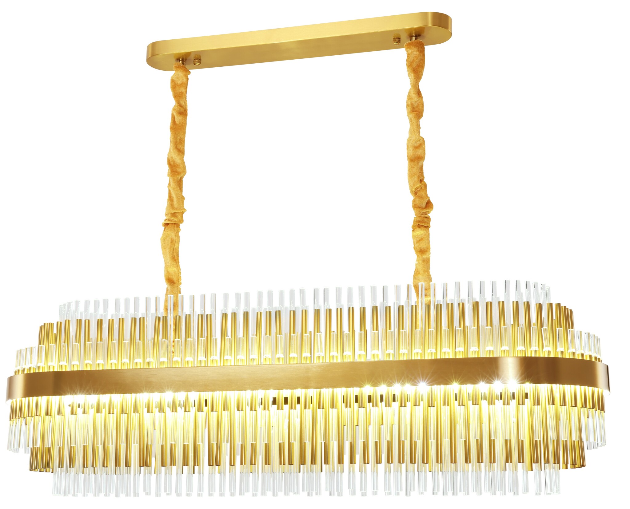 Hanglamp Lumina Grandeur  - Ovaal | goud - 100  cm