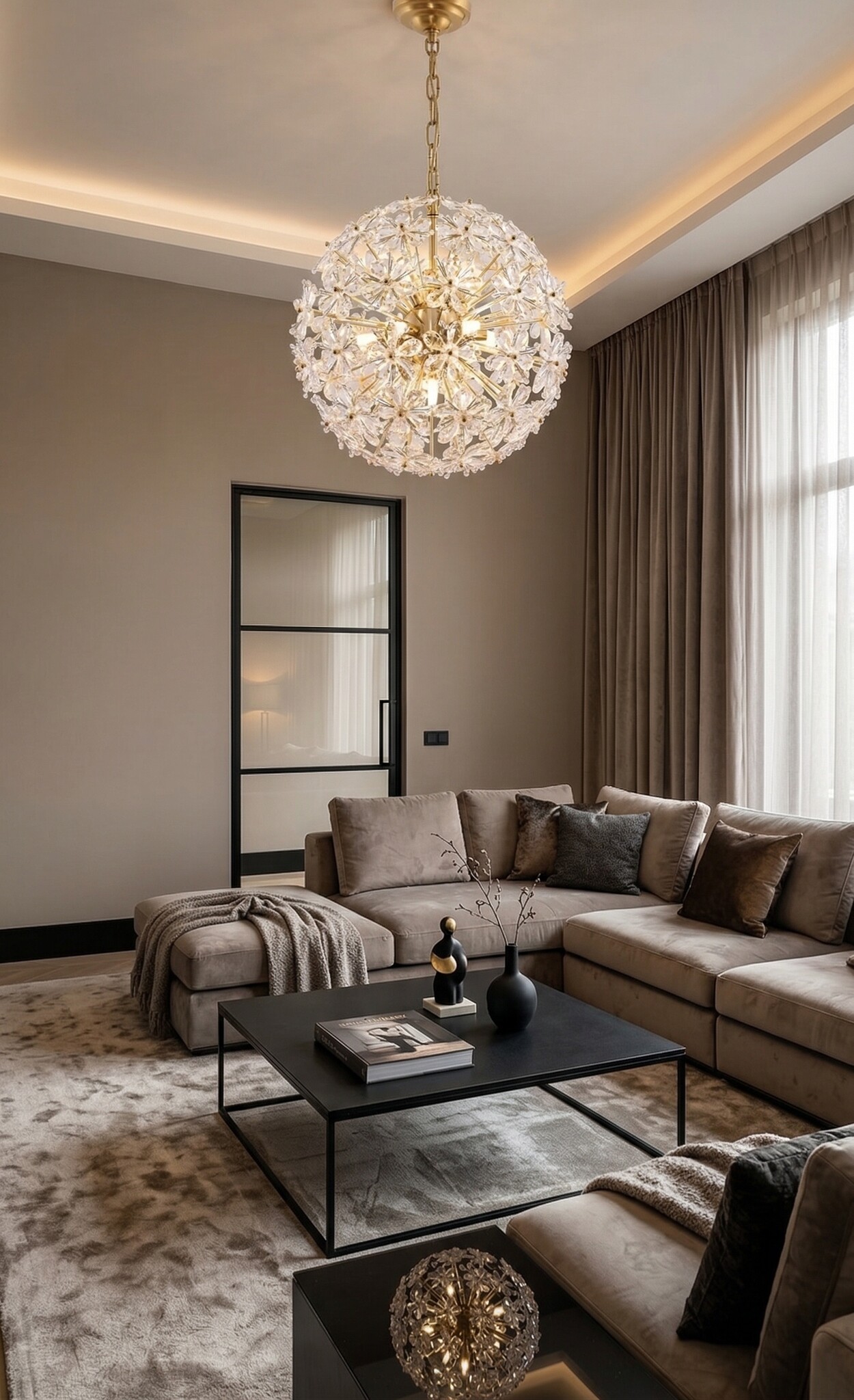 Hanglamp Selena - Diameter 50 cm - goud