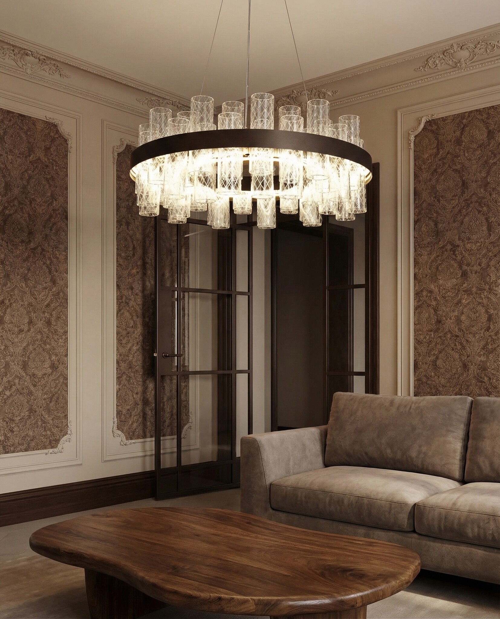 Hanglamp Bogarra - Dia 60 cm - geïntegreerde LED-verlichting