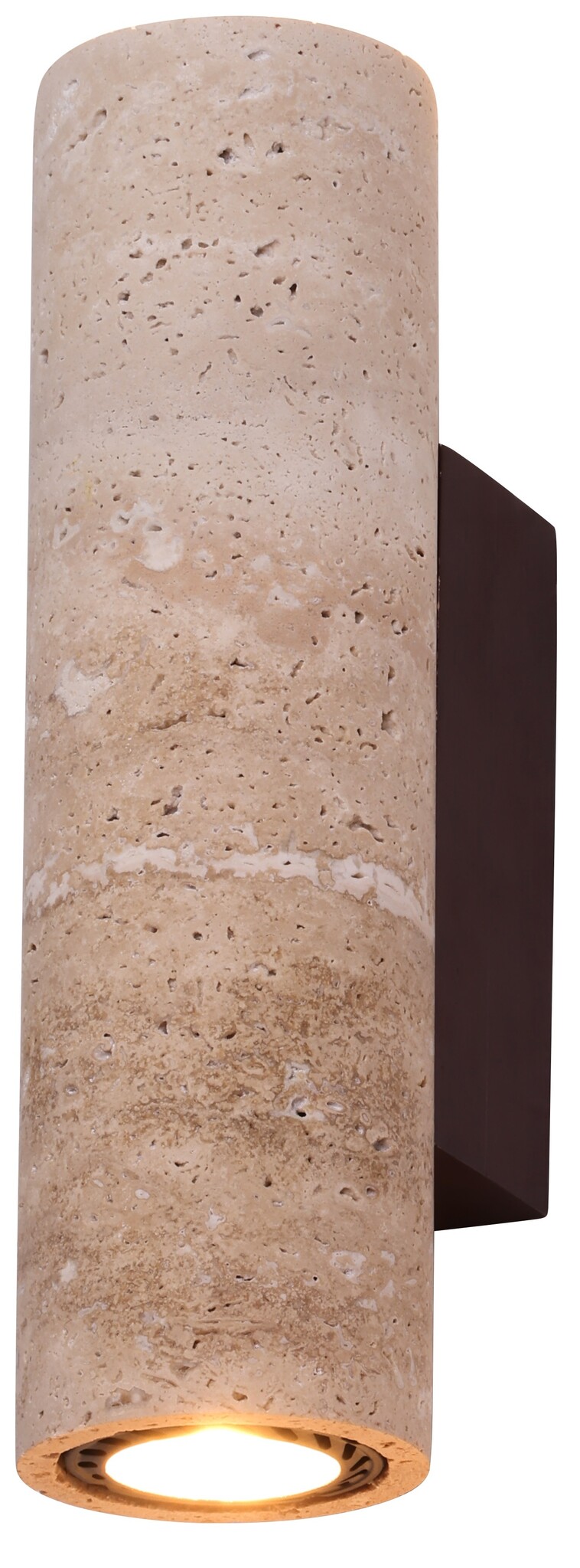 Colosso | Wandlamp Travertin – Handgemaakt Natuursteen – Up & Down – Japandi & Wabi-Sabi