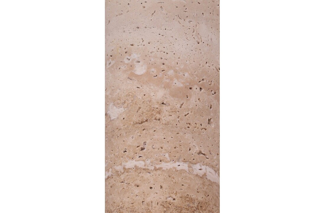 Colosso | Wandlamp Travertin – Handgemaakt Natuursteen – Up & Down – Japandi & Wabi-Sabi - 32 cm