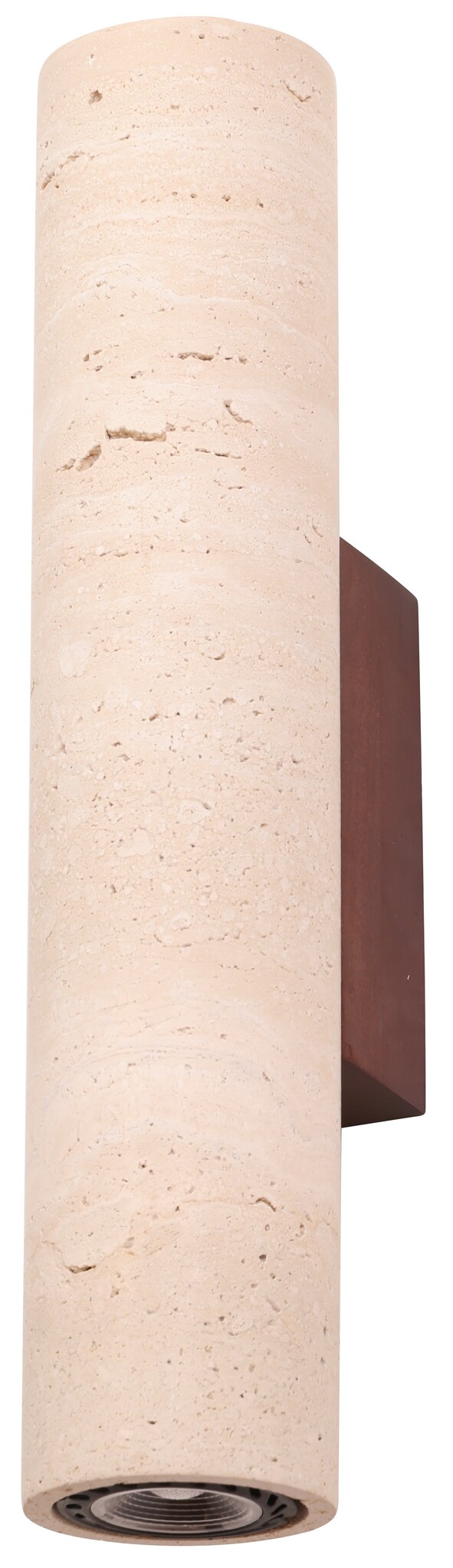 Colosso | Wandlamp Travertin – Handgemaakt Natuursteen – Up & Down – Japandi & Wabi-Sabi - 32 cm