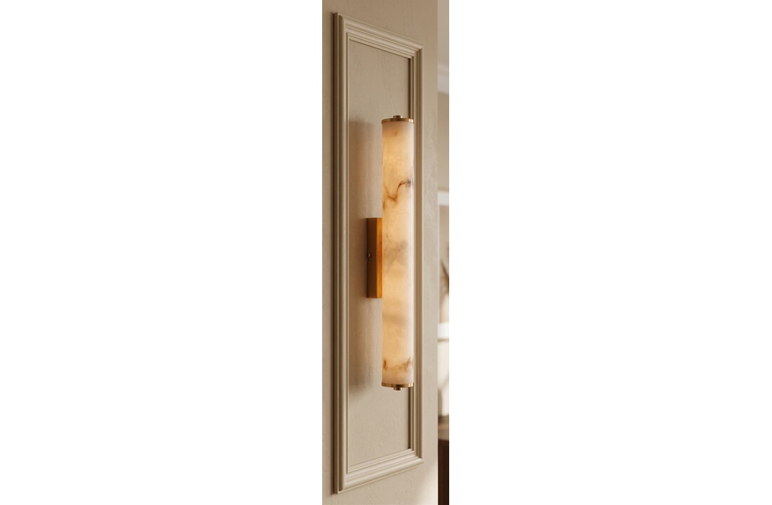 Wandlamp Lucano Faux Alabast  H45