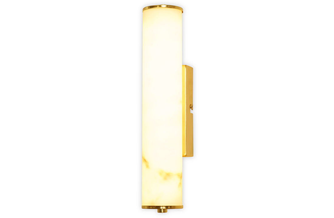 Wandlamp Lucano Faux Alabast  H30 cm