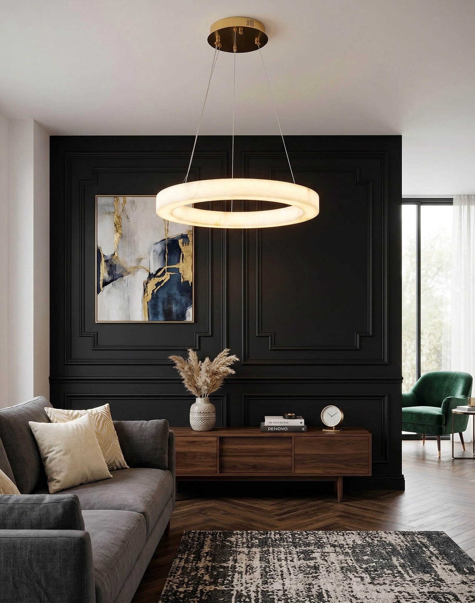 Hanglamp Solanas Faux Alabast