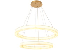 Hanglamp Solanas Faux Alabast - D60 + D80 cm