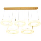 Hanglamp Solanas Faux Alabast - 5 x D40 cm