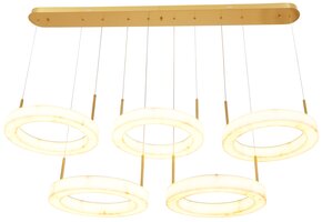 Hanglamp Solanas Faux Alabast - 5 x D40 cm