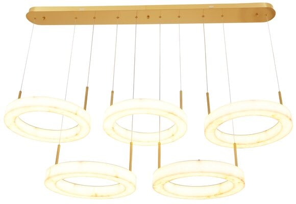 Hanglamp Solanas Faux Alabast - 5 x D40 cm